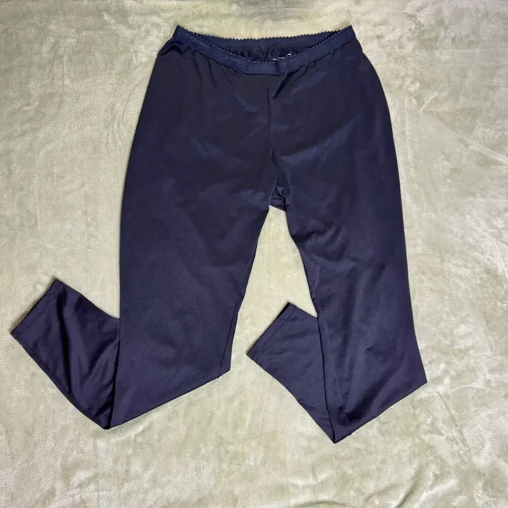 Patagonia Capilene Base Layer Pants Womens XL Hiking Ski Camping Black - Picture 1 of 9